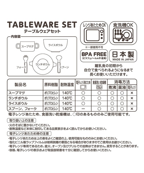 MIKI HOUSE（ミキハウス）の「テーブルウェア　5点セット（マグ/哺乳瓶/お食事グッズ・キッズ・ホワイト・ONE SIZE）」の13枚目の写真