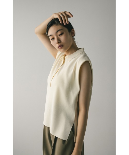 【完売品】スタイルミキサー　シェイプボタンニットポロ シェイプボタンニットポロ｜STYLEMIXER（スタイルミキサー）公式