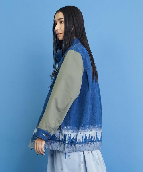 FRAPBOIS（フラボア）の「イブニングタウン ジャケット（デニムジャケット・レディース・ネイビー/ブルー・2/1）」の10枚目の写真