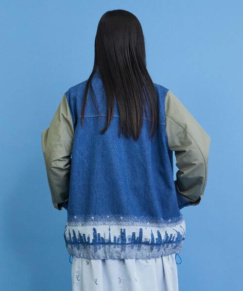 FRAPBOIS（フラボア）の「イブニングタウン ジャケット（デニムジャケット・レディース・ネイビー/ブルー・2/1）」の11枚目の写真