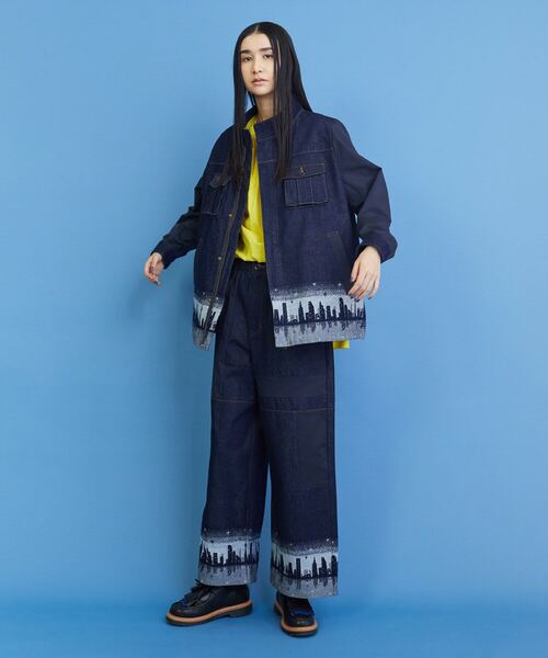 FRAPBOIS（フラボア）の「イブニングタウン ジャケット（デニムジャケット・レディース・ネイビー/ブルー・2/1）」の13枚目の写真