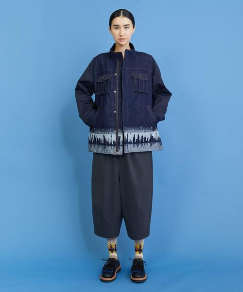 FRAPBOIS（フラボア）の「イブニングタウン ジャケット（デニムジャケット・レディース・ネイビー/ブルー・2/1）」の15枚目の写真