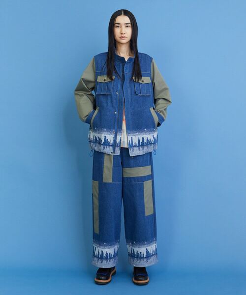 FRAPBOIS（フラボア）の「イブニングタウン ジャケット（デニムジャケット・レディース・ネイビー/ブルー・2/1）」の20枚目の写真