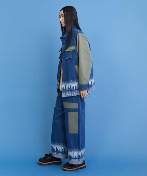 FRAPBOIS（フラボア）の「イブニングタウン ジャケット（デニムジャケット・レディース・ネイビー/ブルー・2/1）」の21枚目の写真