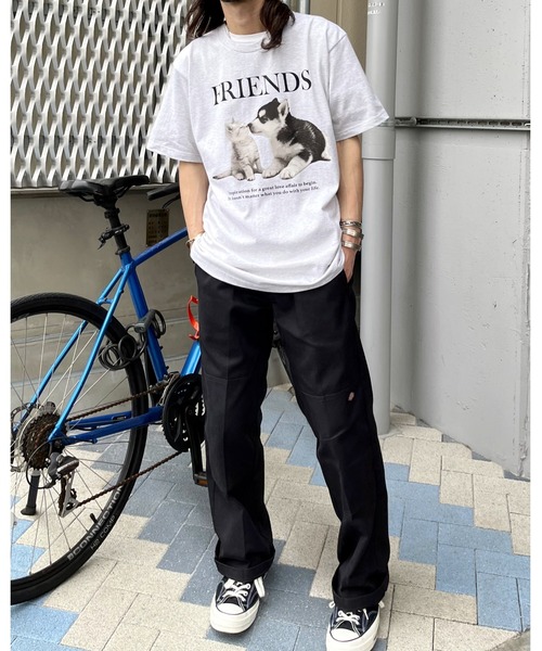 spiritoso(スピリトーゾ)の「【spiritoso】FRIENDS シートプリントTシャツ (CP)(Tシャツ/カットソー・レディース・ブラック/ホワイト/オートミール/ホワイト系その他・M/L)」の15枚目の写真