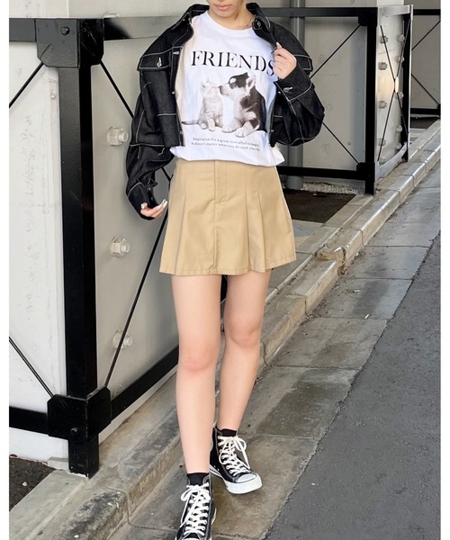 spiritoso(スピリトーゾ)の「【spiritoso】FRIENDS シートプリントTシャツ (CP)(Tシャツ/カットソー・レディース・ブラック/ホワイト/オートミール/ホワイト系その他・M/L)」の20枚目の写真