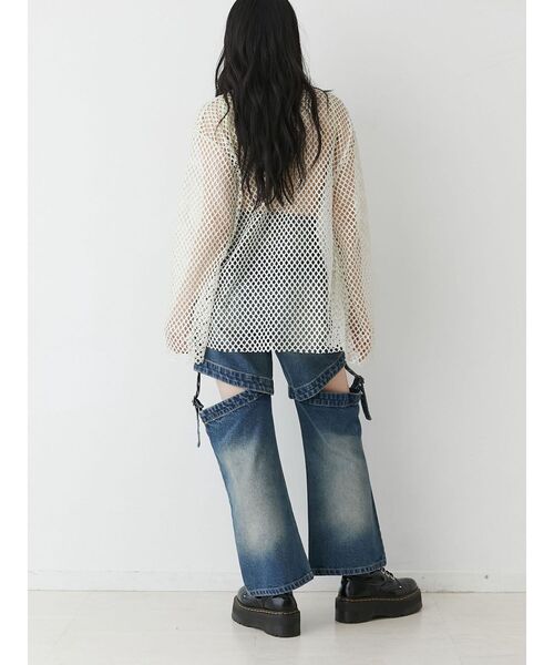 jouetie（ジュエティ）の「マルチWAYデニムパンツ（デニムパンツ・レディース・ブルー/ブラック・SMALL/MEDIUM）」の6枚目の写真