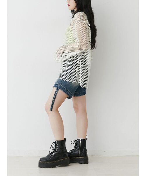 jouetie（ジュエティ）の「マルチWAYデニムパンツ（デニムパンツ・レディース・ブルー/ブラック・SMALL/MEDIUM）」の8枚目の写真