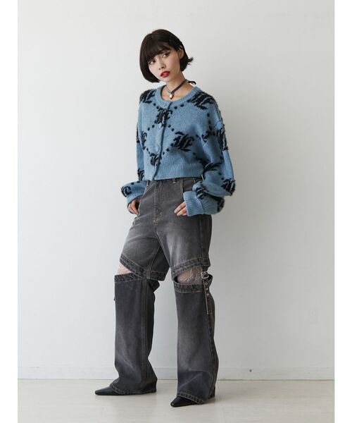 jouetie（ジュエティ）の「マルチWAYデニムパンツ（デニムパンツ・レディース・ブルー/ブラック・SMALL/MEDIUM）」の12枚目の写真