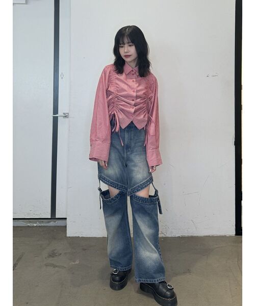 jouetie（ジュエティ）の「マルチWAYデニムパンツ（デニムパンツ・レディース・ブルー/ブラック・SMALL/MEDIUM）」の16枚目の写真