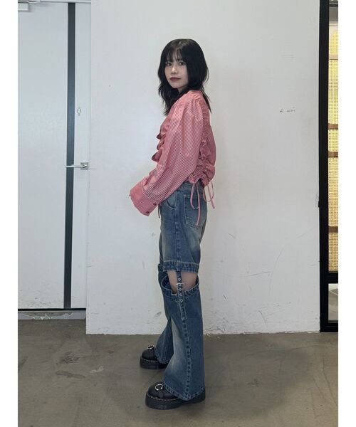 jouetie（ジュエティ）の「マルチWAYデニムパンツ（デニムパンツ・レディース・ブルー/ブラック・SMALL/MEDIUM）」の17枚目の写真