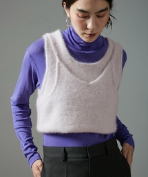 SALON adam et rope' | フォックスカシミヤ2WAYタンクトップ(タンクトップ)