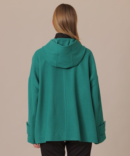 MACKINTOSH LONDON(マッキントッシュ ロンドン)の「【ROSLEY/ロズリー】ファインウールメルトンフーデッドショートコート(ピーコート・レディース・グリーン系その他4/ブラック/ベージュ・38)」の12枚目の写真