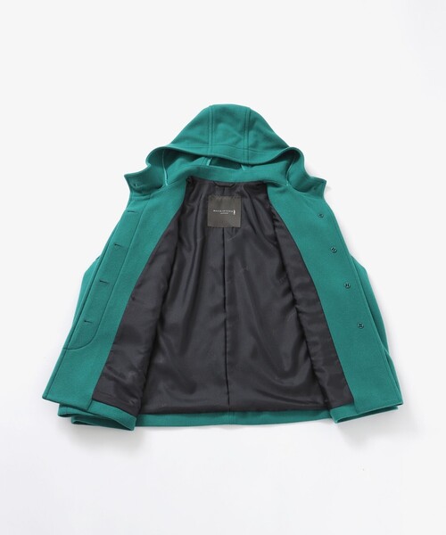 MACKINTOSH LONDON(マッキントッシュ ロンドン)の「【ROSLEY/ロズリー】ファインウールメルトンフーデッドショートコート(ピーコート・レディース・グリーン系その他4/ブラック/ベージュ・38)」の15枚目の写真