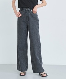 attiree | 【３色展開】【やわらかデニム】ハイウエストデニムパンツ(デニムパンツ)