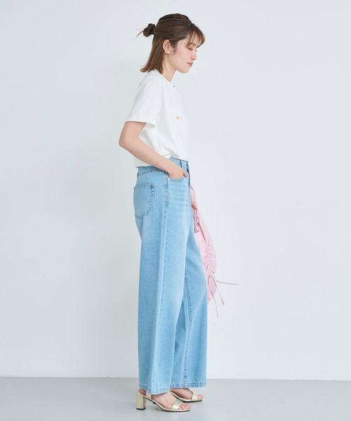 週末セール: 超美品！PLEATS PLEASE ロングデニムパンツ　3 週末セール: 超美品！PLEATS PLEASE ロングデニムパンツ 3 楽天