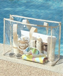 COMON＋（コモンプラス）の「防水スケルトンビーチバック（ハンドバッグ）」