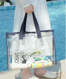 COMON＋（コモンプラス）の「防水スケルトンビーチバック（ハンドバッグ）」