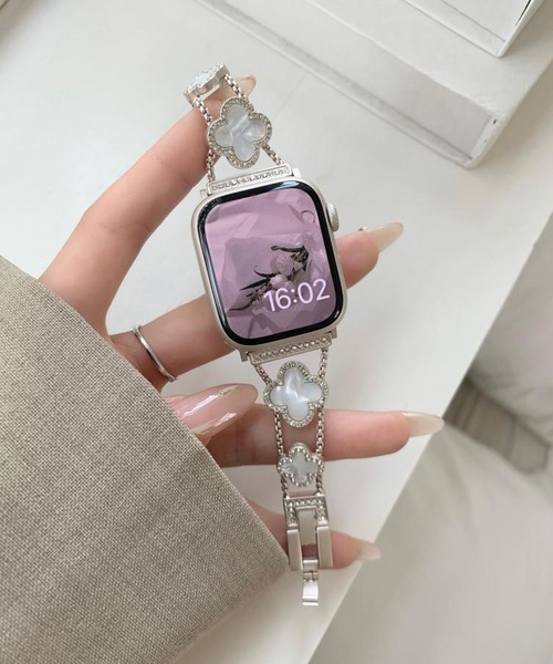 LUON(ルオン)の「LUON/ Apple Watch Band / メタル シルバー アップルウォッチ バンド(デジタル腕時計・レディース・シルバー系8/シルバー系7/シルバー系6/シルバー系1/シルバー系4/シルバー系2/シルバー系9/シルバー系5/シルバー系3・A/B)」の3枚目の写真