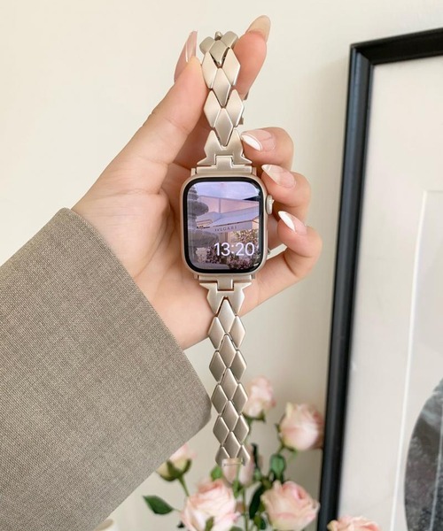 セール】LUON/ Apple Watch Band / メタル シルバー アップル