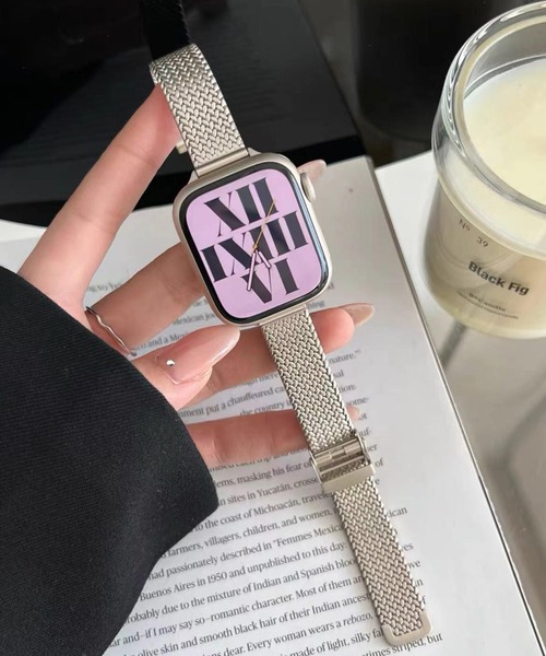 LUON(ルオン)の「LUON/ Apple Watch Band / メタル シルバー アップルウォッチ バンド(デジタル腕時計・レディース・シルバー系8/シルバー系7/シルバー系6/シルバー系1/シルバー系4/シルバー系2/シルバー系9/シルバー系5/シルバー系3・A/B)」の7枚目の写真