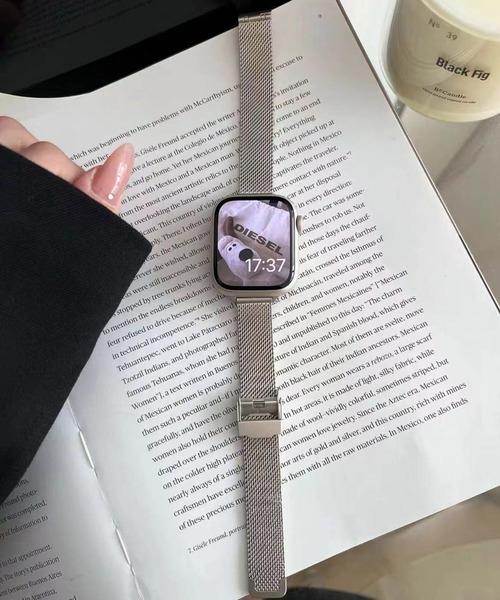 LUON(ルオン)の「LUON/ Apple Watch Band / メタル シルバー アップルウォッチ バンド(デジタル腕時計・レディース・シルバー系8/シルバー系7/シルバー系6/シルバー系1/シルバー系4/シルバー系2/シルバー系9/シルバー系5/シルバー系3・A/B)」の8枚目の写真