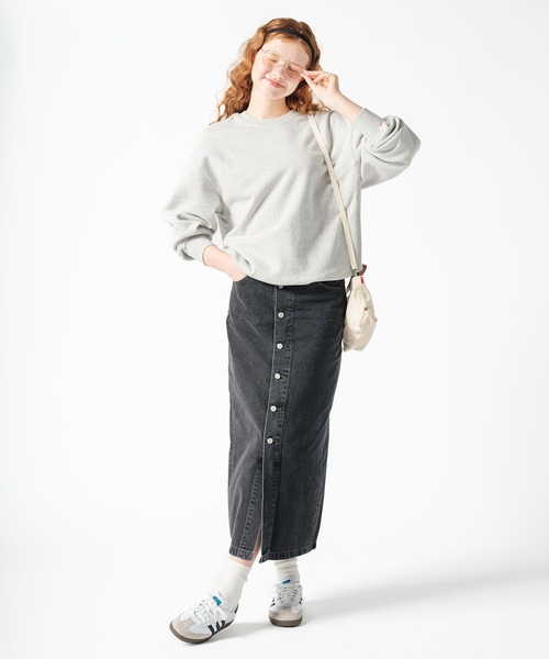 【関税込み】Levi's タン クルーネック スウェットシャツ Levi's トレーナー スウェット Levi's/リーバイス グラフィック
