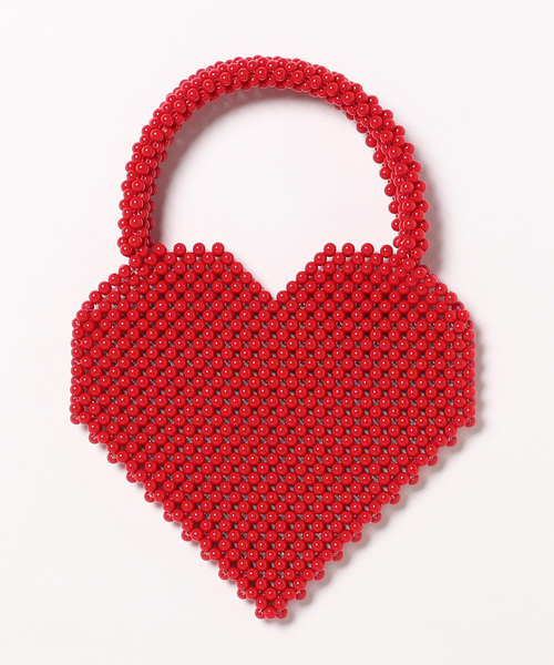 【セール】【Narcissus】ハートビーズバッグ（ハンドバッグ）｜Narcissus（ナルシス）