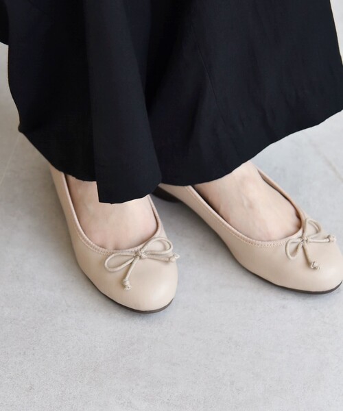 quaranciel(カランシエル)の「quaranciel: ローヒール バレエ シューズ(バレエシューズ・レディース・ブラック/ワイン/ベージュ・40/35/30/25/45)」の5枚目の写真