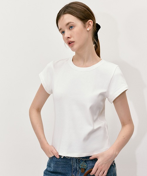 Fano Studios（ファノ ストゥディオズ）の「ラウンドネック ショートスリーブTシャツ FQ24S032【Fano Studios】（Tシャツ/カットソー・レディース・ホワイト・L/M/S）」の10枚目の写真