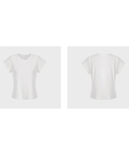 Fano Studios（ファノ ストゥディオズ）の「ラウンドネック ショートスリーブTシャツ FQ24S032【Fano Studios】（Tシャツ/カットソー・レディース・ホワイト・L/M/S）」の4枚目の写真