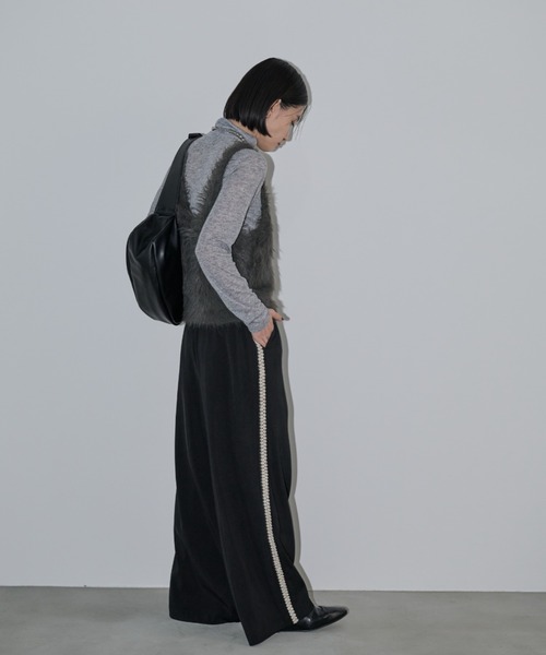 Shelly island（シェリーアイランド）の「レースラインイージーパンツ（その他パンツ・レディース・ブラック/グレー/ベージュ・FREE）」の7枚目の写真