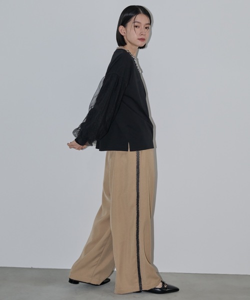 Shelly island（シェリーアイランド）の「レースラインイージーパンツ（その他パンツ・レディース・ブラック/グレー/ベージュ・FREE）」の21枚目の写真