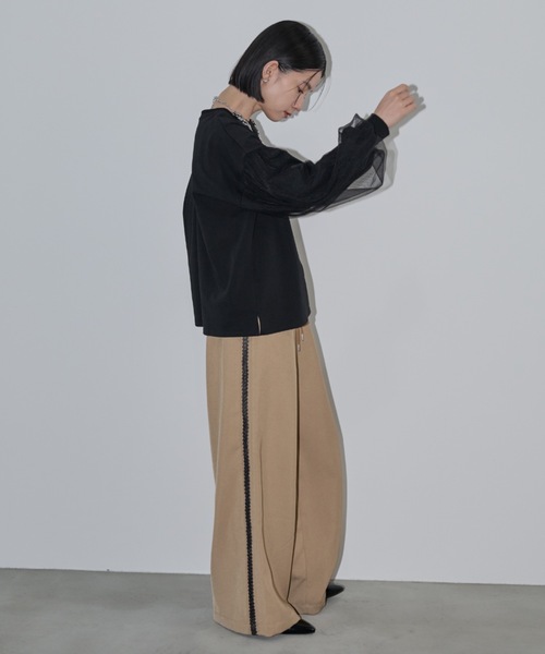 Shelly island（シェリーアイランド）の「レースラインイージーパンツ（その他パンツ・レディース・ブラック/グレー/ベージュ・FREE）」の22枚目の写真