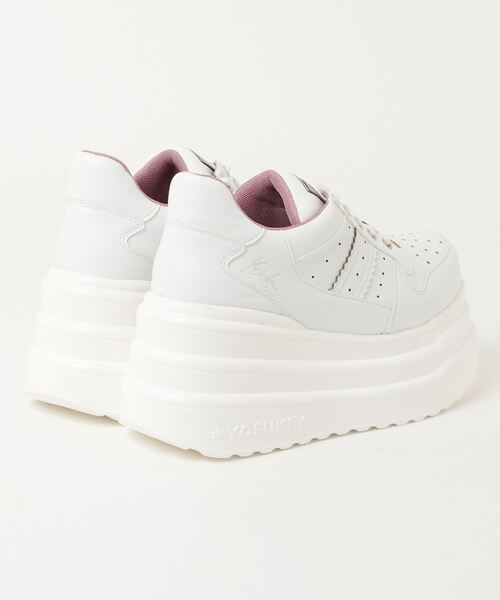 YOSUKE（ヨースケ）の「ヨースケYOSUKEウィメンズ厚底トリプルソールレースアップスニーカー2710023（スニーカー・レディース・ブラック×ブルー/ブラック/ホワイト/レッド系その他/パープル系その他・23.5cm/24.0cm/24.5cm/23.0cm/25.0cm/22.5cm）」の6枚目の写真