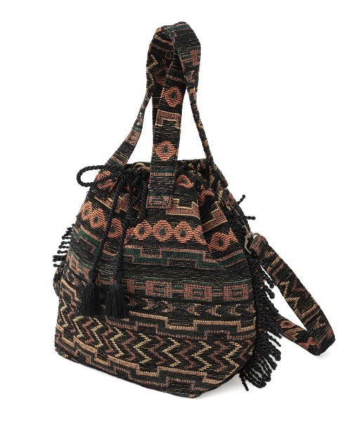 チチカカ(チチカカ)の「Rico ゴブラン巾着ショルダーバッグ(ショルダーバッグ・レディース・ピンク/ブラック・FREE)」の20枚目の写真