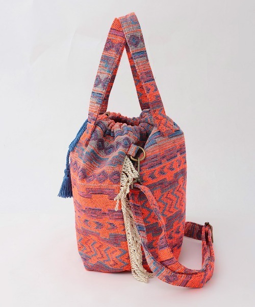 チチカカ(チチカカ)の「Rico ゴブラン巾着ショルダーバッグ(ショルダーバッグ・レディース・ピンク/ブラック・FREE)」の17枚目の写真