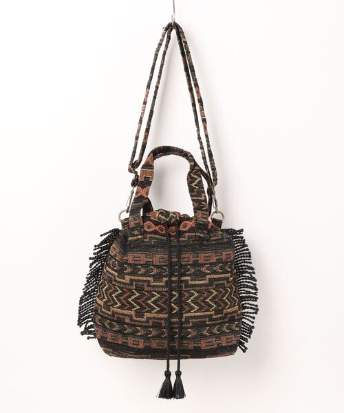 チチカカ(チチカカ)の「Rico ゴブラン巾着ショルダーバッグ(ショルダーバッグ・レディース・ピンク/ブラック・FREE)」の19枚目の写真