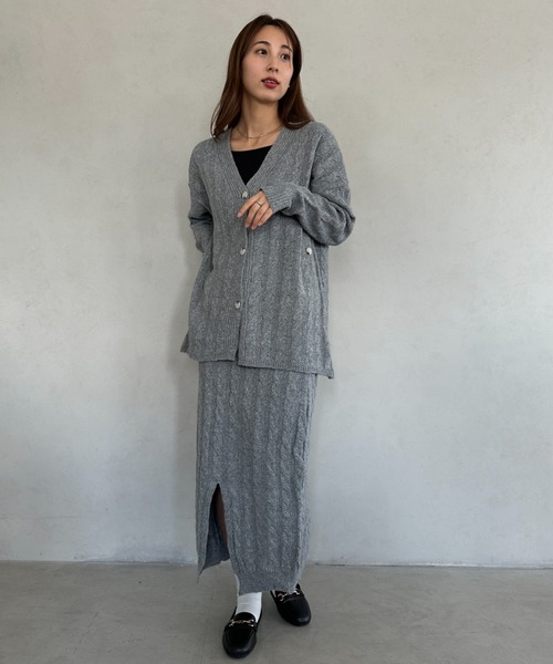 セール】2点セット ニットセットアップ（セットアップ）｜MYMOOD