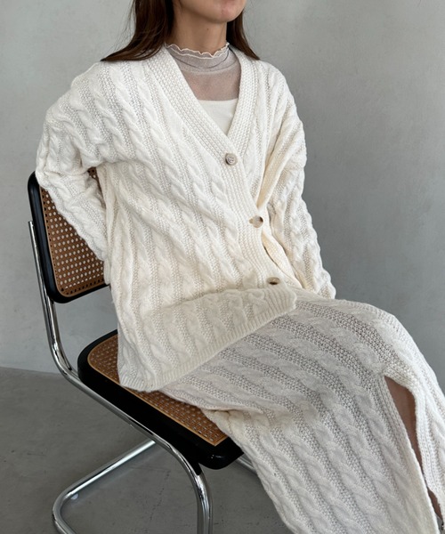 セール】2点セット ニットセットアップ（セットアップ）｜MYMOOD