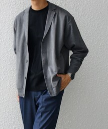 SHIPS any: 〈手洗い可能〉コットン カシミヤ混 コンビ ニット ジャケット◇