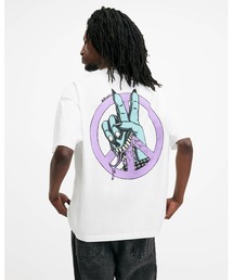 ALLSAINTS | ACTIVIST GRAPHIC PRINTED OVERSIZED T-SHIRT | ACTIVIST グラフィック プリント オーバーサイズ Tシャツ(Tシャツ/カットソー)
