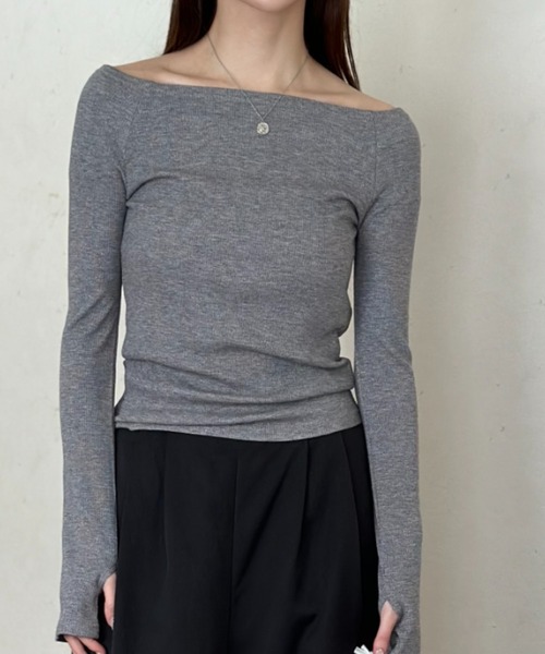 ramelia トップス　オフショル　Ramelia オフショルトップ レースアップシャーリングオフショルトップス – レディース