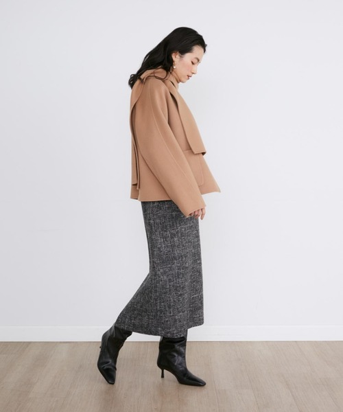 INED(イネド)の「杢ツイードタイトミディスカート【セットアップ対応】(スカート・レディース・ブラック・7号/9号)」の11枚目の写真