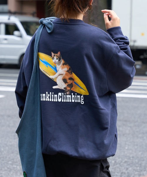 Franklin Climbing(フランクリンクライミング)の「【Franklin Climbing】キャット&サーフ スウェット(スウェット・メンズ・ネイビー/ライトグレー・LARGE/MEDIUM)」の10枚目の写真