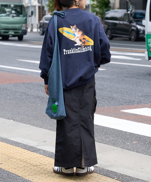 Franklin Climbing(フランクリンクライミング)の「【Franklin Climbing】キャット&サーフ スウェット(スウェット・メンズ・ネイビー/ライトグレー・LARGE/MEDIUM)」の7枚目の写真