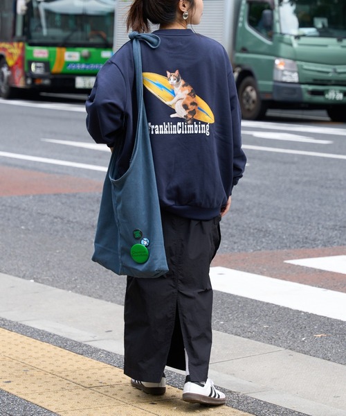 Franklin Climbing(フランクリンクライミング)の「【Franklin Climbing】キャット&サーフ スウェット(スウェット・メンズ・ネイビー/ライトグレー・LARGE/MEDIUM)」の6枚目の写真