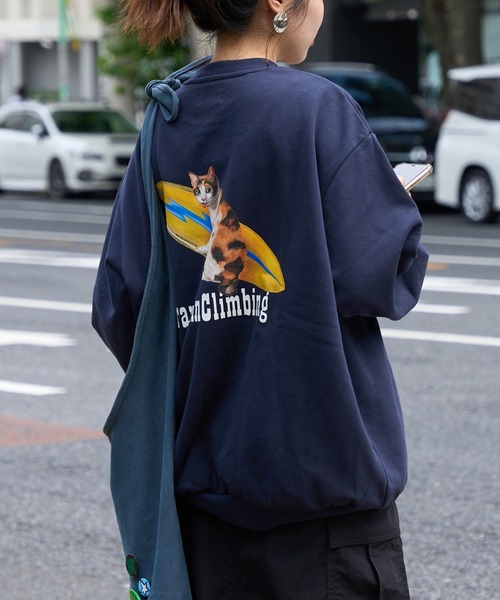 Franklin Climbing(フランクリンクライミング)の「【Franklin Climbing】キャット&サーフ スウェット(スウェット・メンズ・ネイビー/ライトグレー・LARGE/MEDIUM)」の9枚目の写真