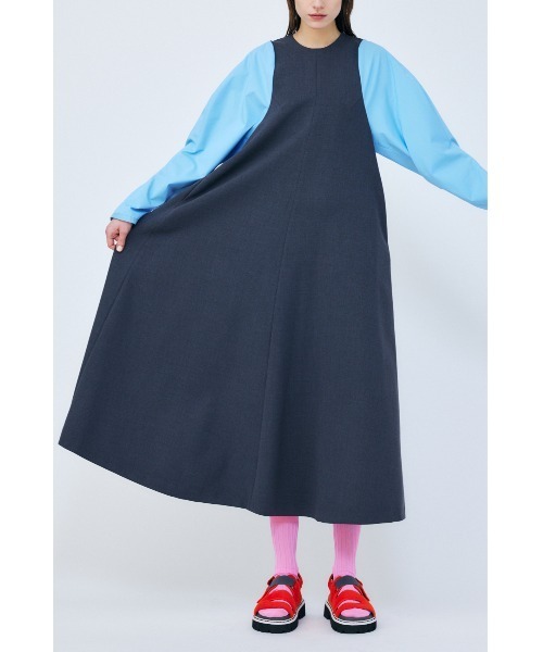 ENFOLD（エンフォルド）の「ダブルクロス タンクレイヤードドレス