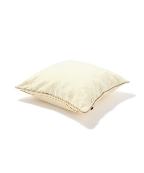 セール】メタリック クッションカバー 450×450 ホワイト×ゴールド（PT